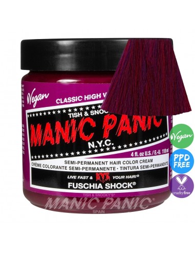 Tinte rosa fucsia para el pelo MANIC PANIC CLASSIC FUSCHIA SHOCK