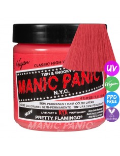 Tinte rosa coral pastel para el pelo MANIC PANIC CLASSIC PRETTY FLAMINGO
