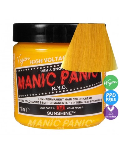 Tinte amarillo ámbar para el pelo MANIC PANIC CLASSIC SUNSHINE