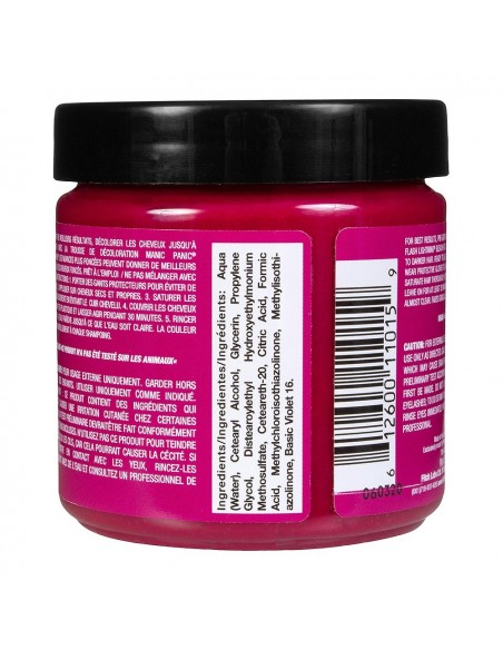 Tinte rosa eléctrico para el pelo MANIC PANIC MAXI CLASSIC HOT HOT PINK