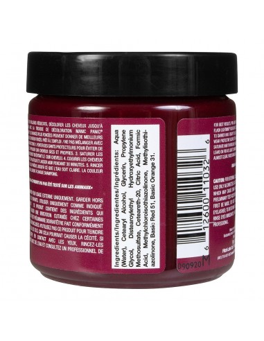 Tinte rojo para el pelo MANIC PANIC MAXI CLASSIC VAMPIRE RED