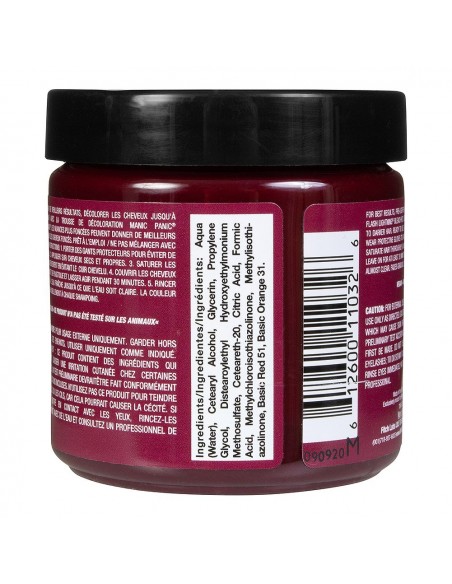 Tinte rojo para el pelo MANIC PANIC MAXI CLASSIC VAMPIRE RED