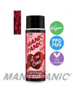 mascarilla de color rojo intenso manic panic love color red desire