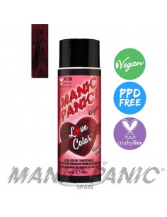 mascarilla de color rojo sangre manic panic love color rock me red