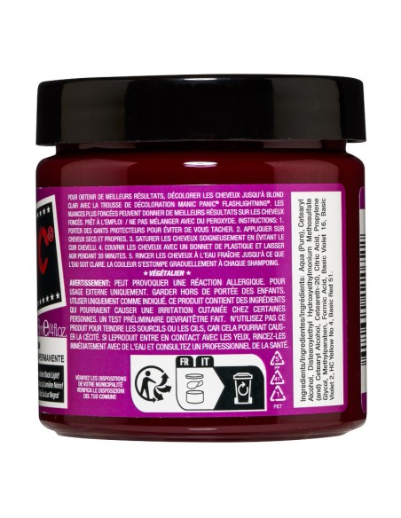 Tinte fantasía para el pelo rosa fucsia eléctrico MANIC PANIC CLASSIC PINK WARRIOR