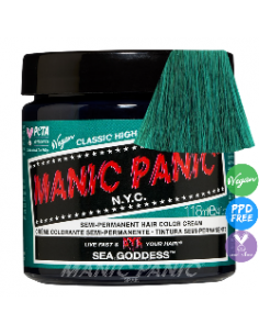 Tinte verde agua oscuro para el pelo MANIC PANIC CLASSIC SEA GODDESS