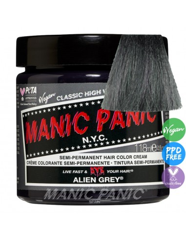 Tinte gris pizarra para el pelo MANIC PANIC CLASSIC ALIEN GREY