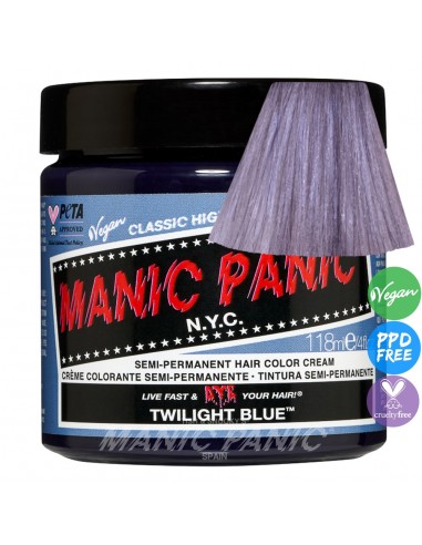 Tinte gris acero crepuscular para el pelo MANIC PANIC CLASSIC TWLIGHT BLUE