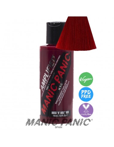 Tinte rojo intenso para el pelo MANIC PANIC AMPLIFIED ROCK 'N' ROLL RED