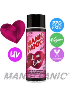 acondicionador de color rosa fucsia neón manic panic love color fuschia fever