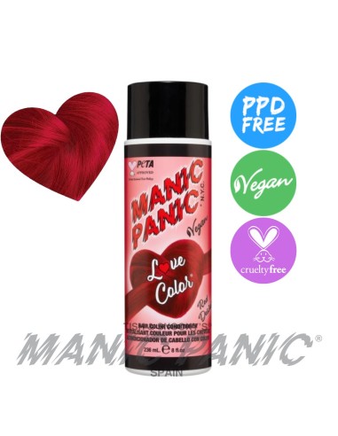 acondicionador de color rojo intenso manic panic love color red desire