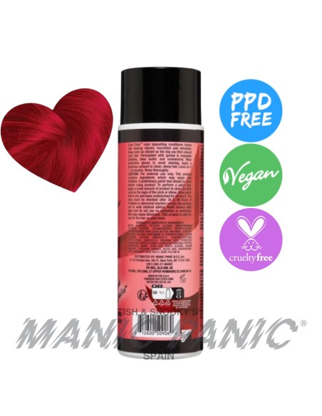 acondicionador de color rojo intenso manic panic love color red desire