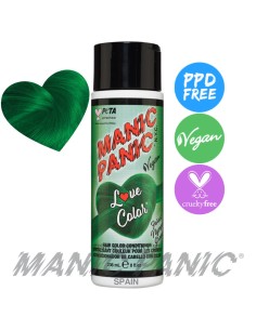 acondicionador de color verde oscuro manic panic love color forest nymph green