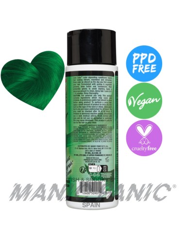 acondicionador de color verde oscuro manic panic love color forest nymph green