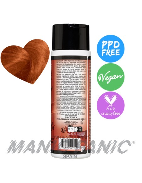 acondicionador de color castaño cobrizo claro manic panic love color copper kitty