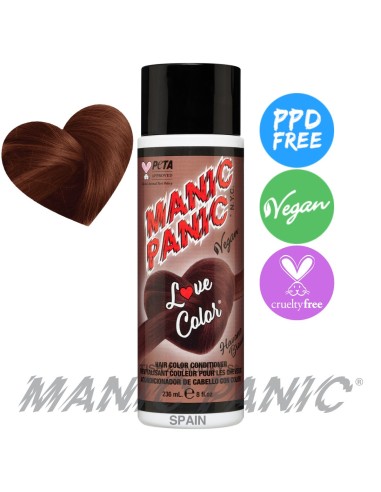 acondicionador de color castaño cobrizo oscuro manic panic love color Havana Brown