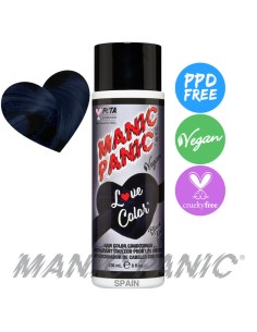 mascarilla de color negro manic panic love color black kat