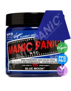 Tinte azul intenso para el pelo MANIC PANIC CLASSIC BLUE MOON