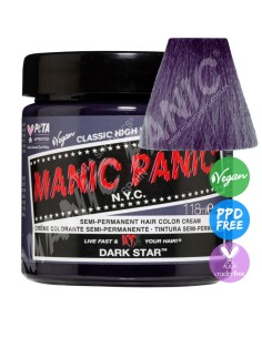 Tinte gris violáceo para el pelo MANIC PANIC CLASSIC DARK STAR