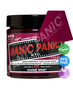 Tinte rojo frambuesa para el pelo MANIC PANIC CLASSIC DIVINE WINE