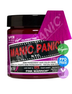 Tinte fantasía para el pelo rosa fucsia eléctrico MANIC PANIC CLASSIC PINK WARRIOR