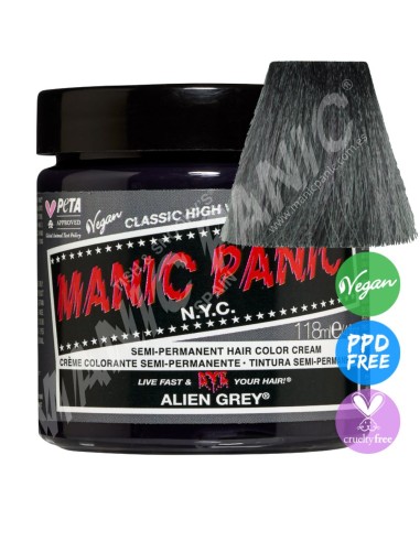 Tinte gris pizarra para el pelo MANIC PANIC CLASSIC ALIEN GREY