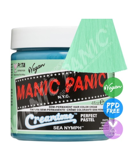 Tinte verde agua pastel para el pelo MANIC PANIC CREAMTONE SEA NYMPH