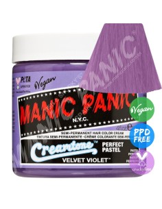 Tinte violeta malva pastel para el pelo MANIC PANIC CREAMTONE VELVET VIOLET