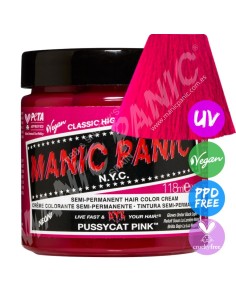 Tinte fantasía para el pelo rosa color pussycat pink