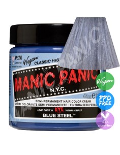 Tinte gris acero azulado para el pelo MANIC PANIC CLASSIC BLUE STEEL