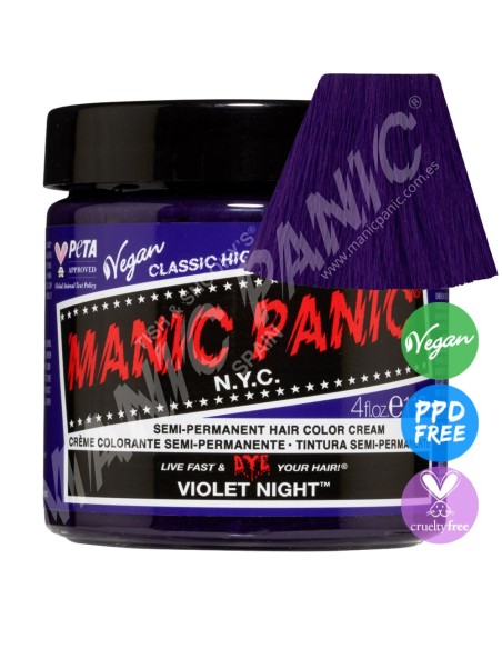 Tinte violeta para el pelo MANIC PANIC CLASSIC VIOLET NIGHT