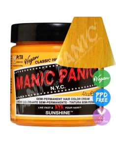 Tinte amarillo ámbar para el pelo MANIC PANIC CLASSIC SUNSHINE