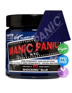 Tinte azul añil para el pelo MANIC PANIC CLASSIC SHOCKING BLUE