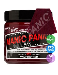 Tinte rojo sangre para el pelo MANIC PANIC CLASSIC VAMPIRE RED