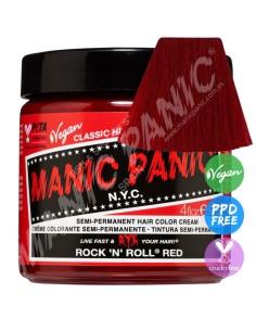 Tinte rojo intenso para el pelo MANIC PANIC CLASSIC ROCK 'N' ROLL RED