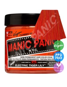 Tinte naranja lavado para el pelo MANIC PANIC CLASSIC ELECTRIC TIGER LILY