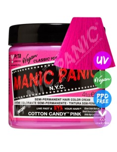 Tinte rosa algodón para el pelo MANIC PANIC CLASSIC COTTON CANDY PINK
