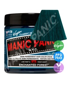 Tinte verde esmeralda para el pelo MANIC PANIC CLASSIC ENCHANTED FOREST