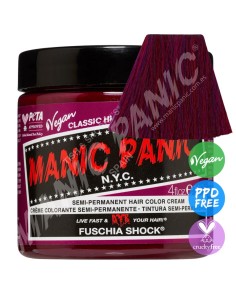 Tinte rosa fucsia para el pelo MANIC PANIC CLASSIC FUSCHIA SHOCK