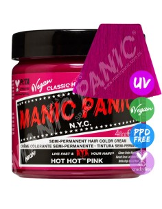 Tinte rosa eléctrico para el pelo MANIC PANIC CLASSIC HOT HOT PINK