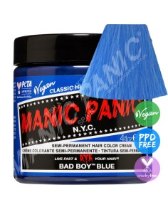Tinte azul celeste para el pelo MANIC PANIC CLASSIC BAD BOY BLUE
