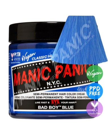 Tinte azul celeste para el pelo MANIC PANIC CLASSIC BAD BOY BLUE