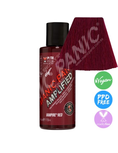 Tinte rojo sangre para el pelo MANIC PANIC AMPLIFIED VAMPIRE RED