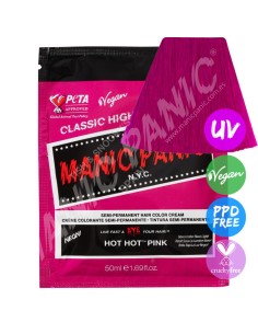 Tinte rosa eléctrico para el pelo MANIC PANIC MINI CLASSIC HOT HOT PINK