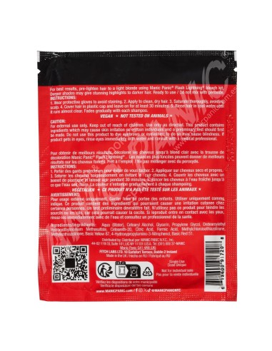 Tinte rojo eléctrico para el pelo MANIC PANIC MINI CLASSIC PILLARBOX RED