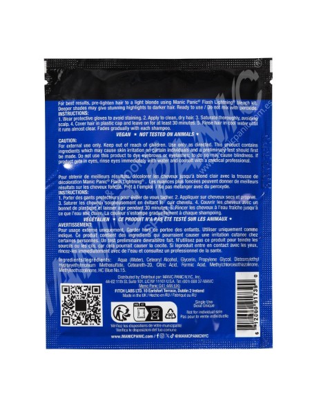 Tinte azul eléctrico para el pelo MANIC PANIC MINI CLASSIC ROCKABILLY BLUE