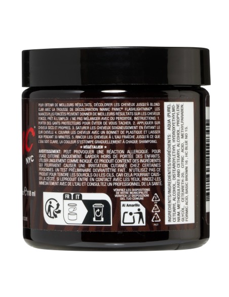 Tinte marrón espresso para el pelo MANIC PANIC CLASSIC BAT OUTTA HELL