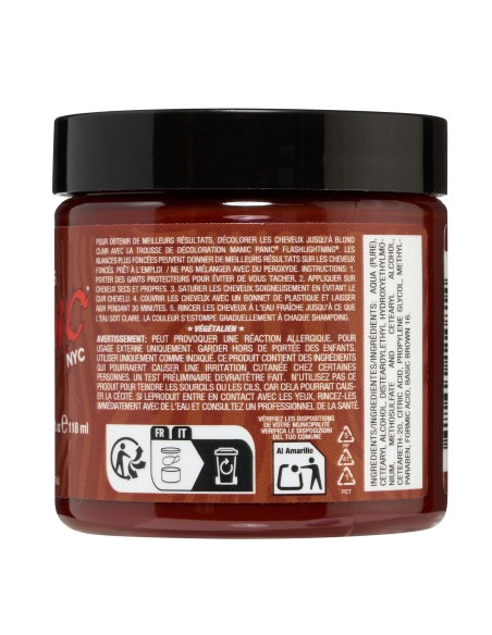 Tinte cobrizo con subtonos rojos para el pelo MANIC PANIC CLASSIC TYGER´S EYE