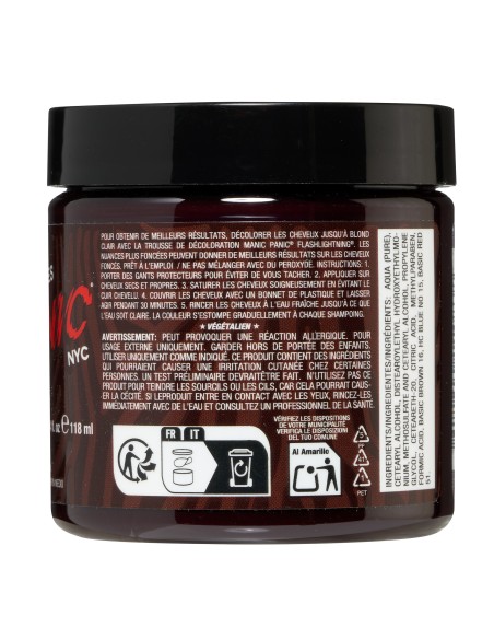 Tinte marrón chocolate para el pelo MANIC PANIC CLASSIC CATTAIL