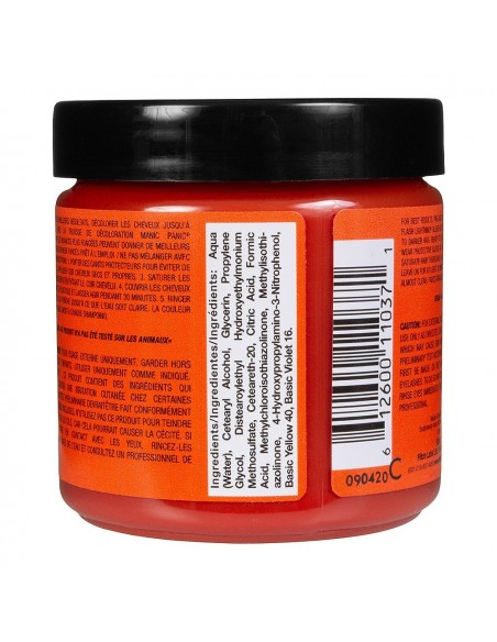 Tinte naranja lavado para el pelo MANIC PANIC CLASSIC ELECTRIC TIGER LILY